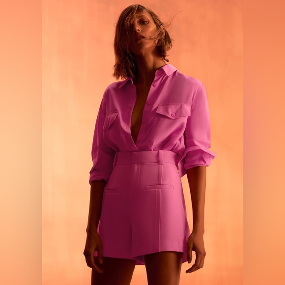 ZARA HW pink shorts - Picture 4 of 8